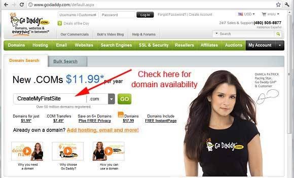 godaddy domain search
