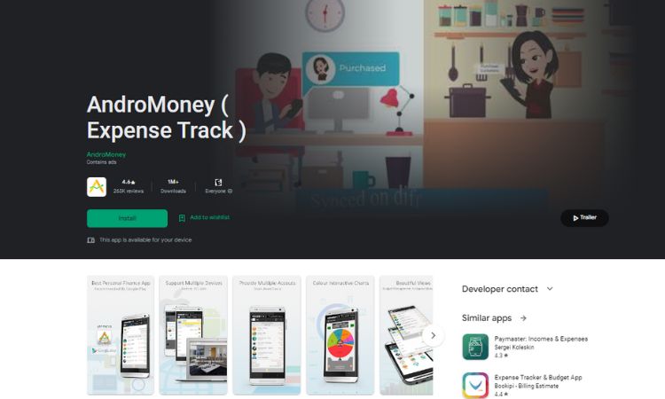 AndroMoney Expense Track Money