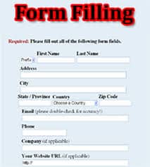 Form Filling job