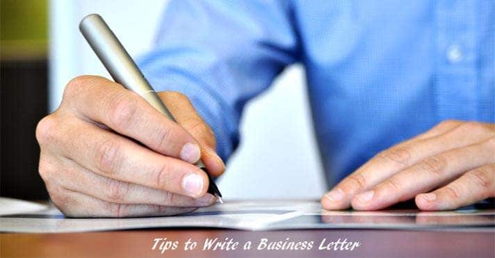 business letter writing tips