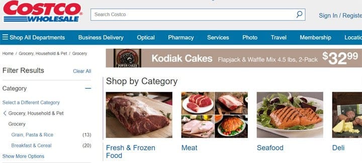 costco online grocery