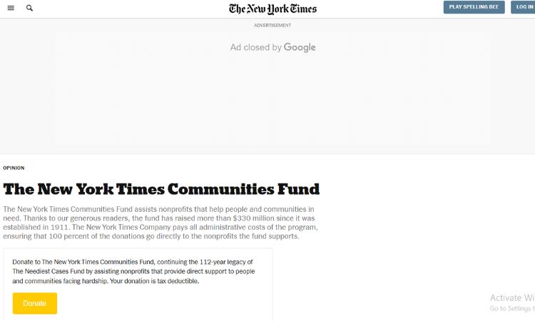 NYT Neediest Cases Fund