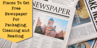 Places To Get Free Newspaper For Packaging, Cleaning and Reading