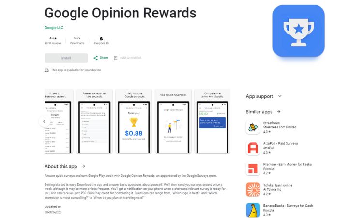 Google Opinion Rewards