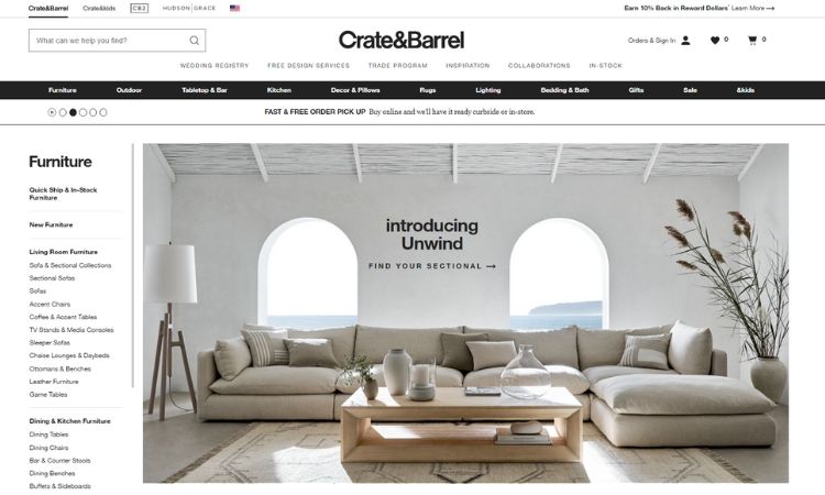 Crate and Barrel