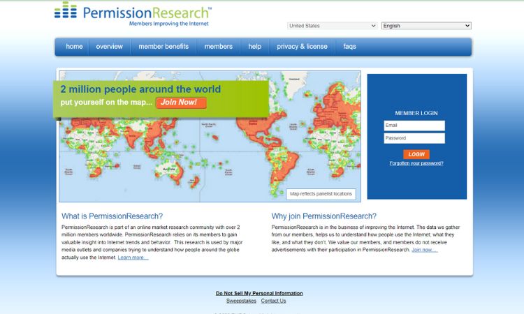 Permission Research get paid for your data