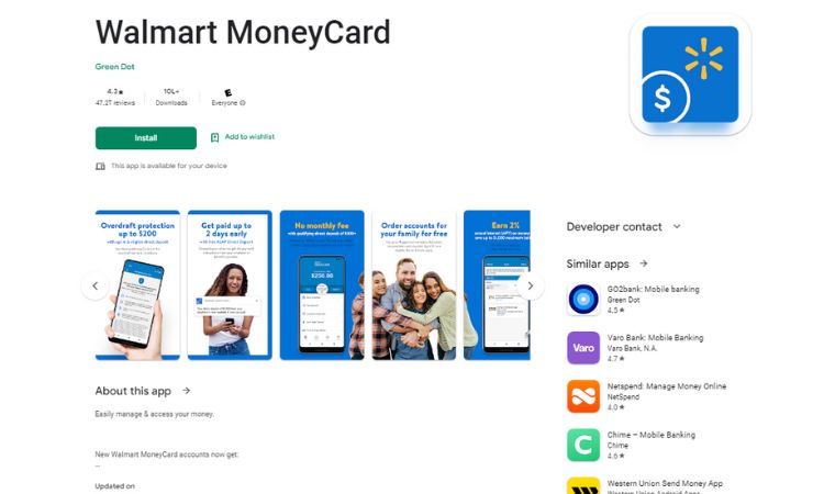 Walmart MoneyCard