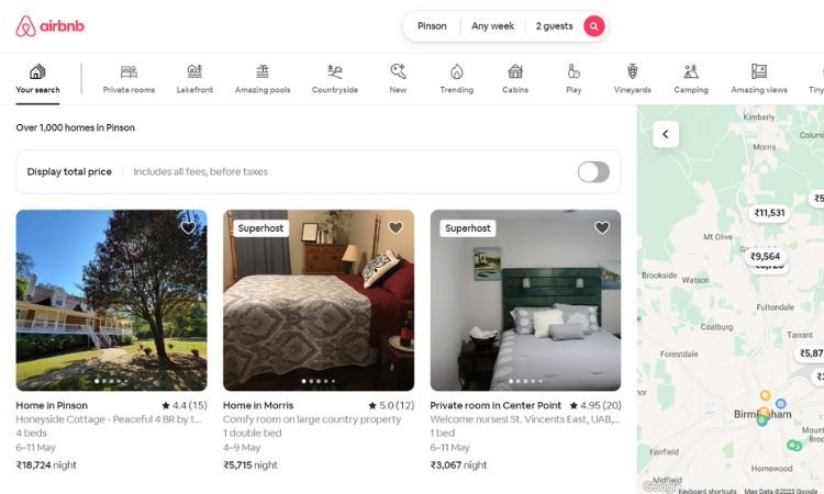 airbnb romantic bed and breakfast near me