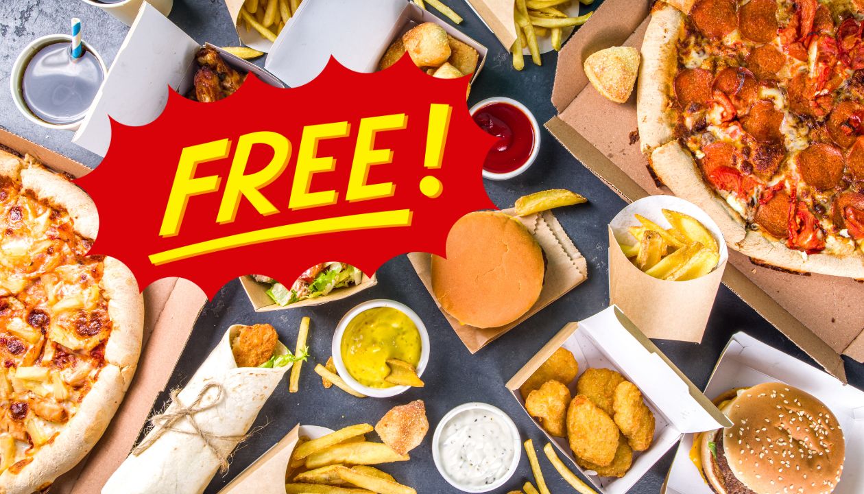 Free food delivery on sale near me