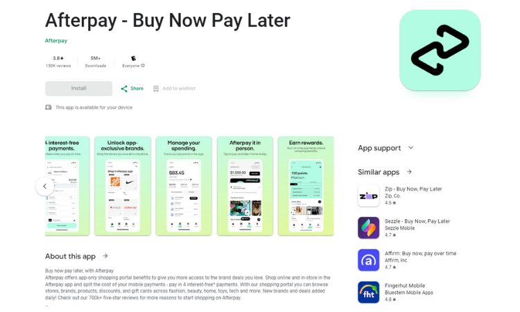 Afterpay - Buy Now Pay Later