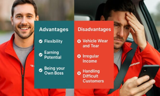Advantages and Disadvantages of Being a DoorDash Driver